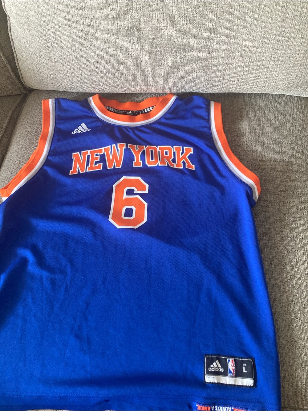 Boys Adidas knicks jersey